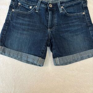 Ag Adriano Goldschmied Blue Jean Shorts Classic Design